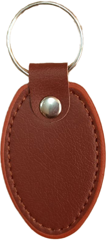 جاکلیدی چرمی بیضی